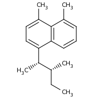 2d structure of 4,5-dimethyl-1-[(2S,3R)-3-methylpentan-2-yl]naphthalene