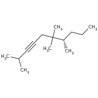 2d structure of (7S)-2,6,6,7-tetramethyldec-3-yne
