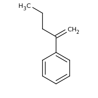 2d structure of pent-1-en-2-ylbenzene
