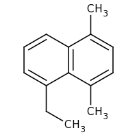 2d structure of 5-ethyl-1,4-dimethylnaphthalene