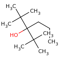 2d structure of 3-tert-butyl-2,2-dimethylhexan-3-ol