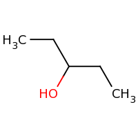 2d structure of pentan-3-ol
