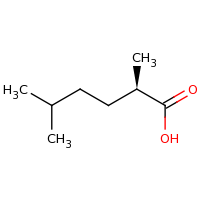 2d structure of (2R)-2,5-dimethylhexanoic acid