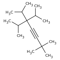 2d structure of 2,2,6-trimethyl-5,5-bis(propan-2-yl)hept-3-yne