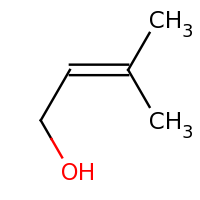 2d structure of 3-methylbut-2-en-1-ol