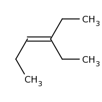 2d structure of 3-ethylhex-3-ene