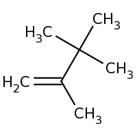 2d structure of 2,3,3-trimethylbut-1-ene