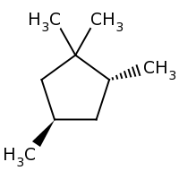 2d structure of (2R,4R)-1,1,2,4-tetramethylcyclopentane