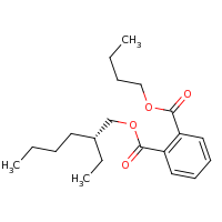 2d structure of 1-butyl 2-(2R)-2-ethylhexyl benzene-1,2-dicarboxylate