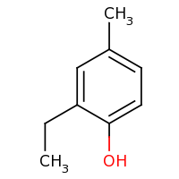 2d structure of 2-ethyl-4-methylphenol