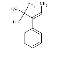 2d structure of [(2E)-4,4-dimethylpent-2-en-3-yl]benzene
