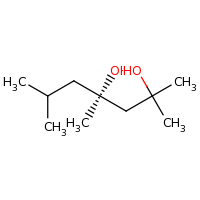 2d structure of (4R)-2,4,6-trimethylheptane-2,4-diol