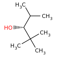 2d structure of (3R)-2,2,4-trimethylpentan-3-ol