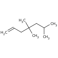2d structure of 4,4,6-trimethylhept-1-ene