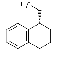 2d structure of (1R)-1-ethyl-1,2,3,4-tetrahydronaphthalene
