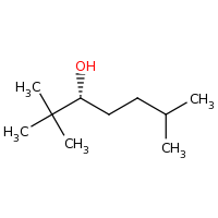 2d structure of (3R)-2,2,6-trimethylheptan-3-ol
