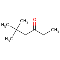 2d structure of 5,5-dimethylhexan-3-one