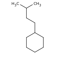 2d structure of (3-methylbutyl)cyclohexane