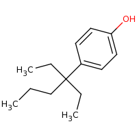 2d structure of 4-(3-ethylhexan-3-yl)phenol