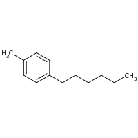 2d structure of 1-hexyl-4-methylbenzene