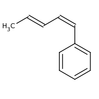 2d structure of (1Z,3E)-penta-1,3-dien-1-ylbenzene