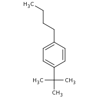 2d structure of 1-butyl-4-tert-butylbenzene