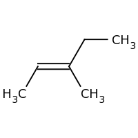 2d structure of (2E)-3-methylpent-2-ene