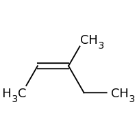 2d structure of (2Z)-3-methylpent-2-ene