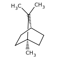 2d structure of 1,7,7-trimethylbicyclo[2.2.1]heptane