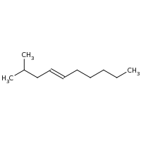 2d structure of (4E)-2-methyldec-4-ene