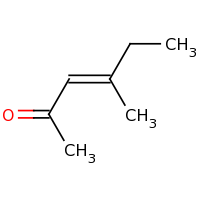 2d structure of (3E)-4-methylhex-3-en-2-one