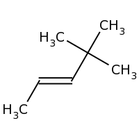 2d structure of (2E)-4,4-dimethylpent-2-ene
