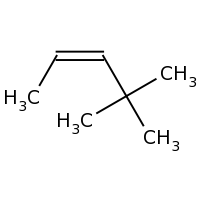 2d structure of (2Z)-4,4-dimethylpent-2-ene