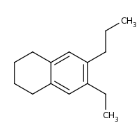 2d structure of 6-ethyl-7-propyl-1,2,3,4-tetrahydronaphthalene