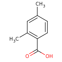 2d structure of 2,4-dimethylbenzoic acid