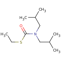 2d structure of N,N-bis(2-methylpropyl)(ethylsulfanyl)formamide