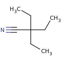 2d structure of 2,2-diethylbutanenitrile