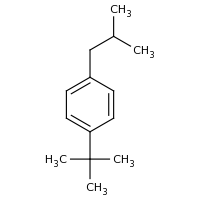 2d structure of 1-tert-butyl-4-(2-methylpropyl)benzene