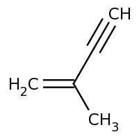 2d structure of 2-methylbut-1-en-3-yne