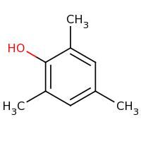 2d structure of 2,4,6-trimethylphenol