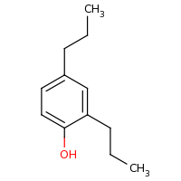 2d structure of 2,4-dipropylphenol