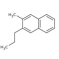 2d structure of 2-methyl-3-propylnaphthalene