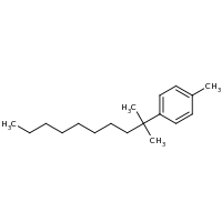 2d structure of 1-methyl-4-(2-methyldecan-2-yl)benzene