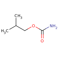 2d structure of (2-methylpropyl) carbamate