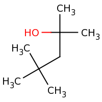 2d structure of 2,4,4-trimethylpentan-2-ol