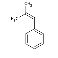 2d structure of (2-methylprop-1-en-1-yl)benzene