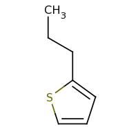 2d structure of 2-propylthiophene