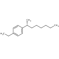 2d structure of 1-ethyl-4-[(2R)-octan-2-yl]benzene