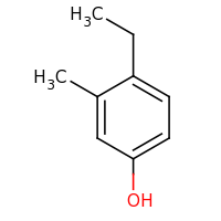 2d structure of 4-ethyl-3-methylphenol