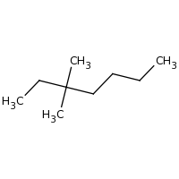 2d structure of 3,3-dimethylheptane